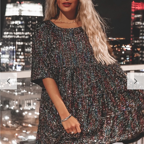 My Queen sequin baby doll dress - Picture 3 of 9